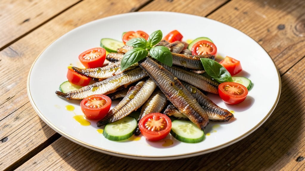 Anchovies Vegetable Salad: Umami-Packed Brightness in 15 Minutes