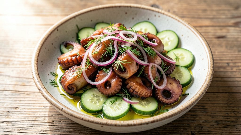 Canned Octopus Salad Recipe: Briny, Tender Bites with Herby Zing