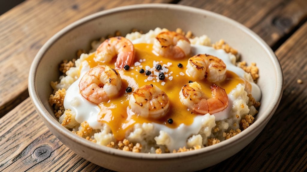 Copycat Shrimp and Grits Recipe: Crispy Cornmeal Crust With Creamy Cheese Swirls