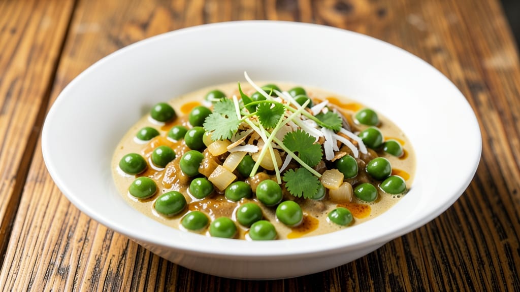 Curried Peas Recipe: Warm Coconut and Turmeric Brightness