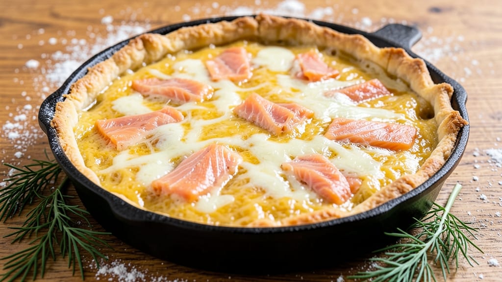 Easy Salmon Quiche Recipe: Crispy Crust, Fluffy Eggs, Ready in 30 Minutes