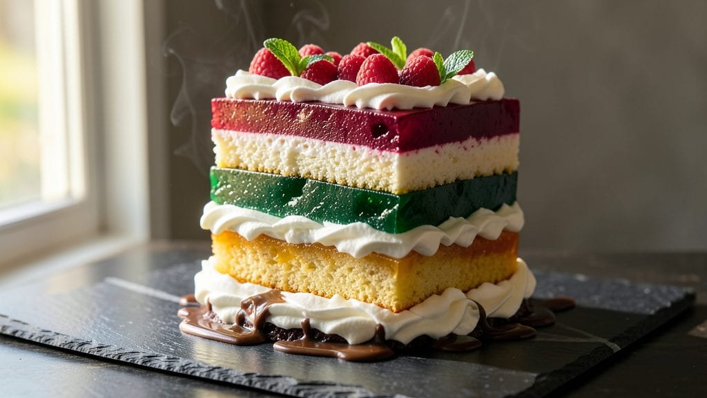 Jello Layer Cake Recipe: Vibrant Gelatin Layers With Creamy Frosting