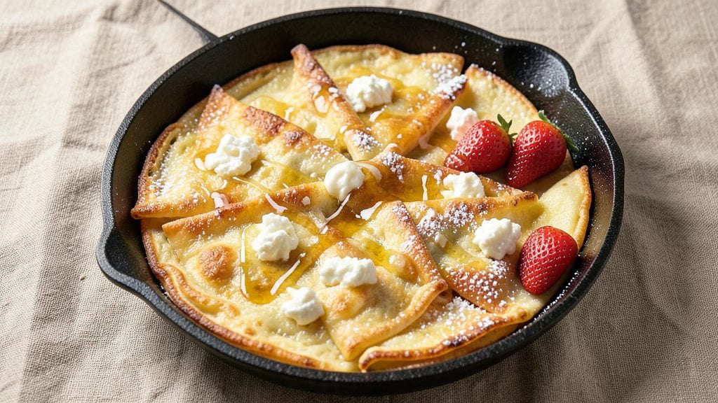 Old Fashioned Cheese Blintz Recipe: Fluffy Pancake Layers With Gooey Cream Cheese