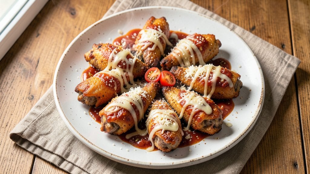 Pizza Wings Recipe: Crispy Cornmeal Crust with Cheesy Pull-Apart Magic