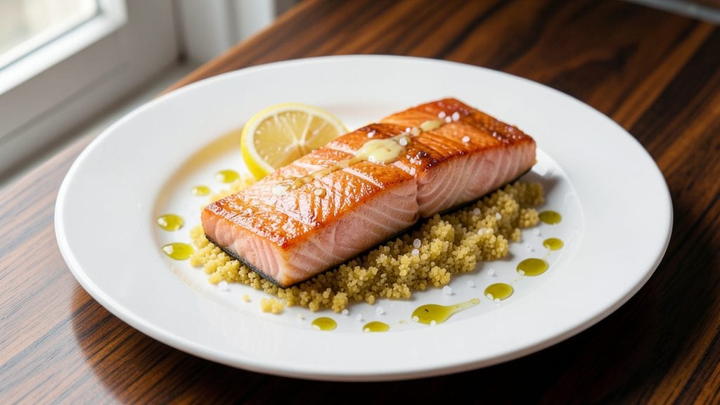 Salmon Oscar Recipe: Buttery Cornmeal Crust Meets Lemon-Herb Elegance