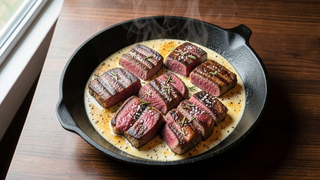 Thin Rib Steak Recipe: Juicy Pink Centers With Crispy Butter Crust